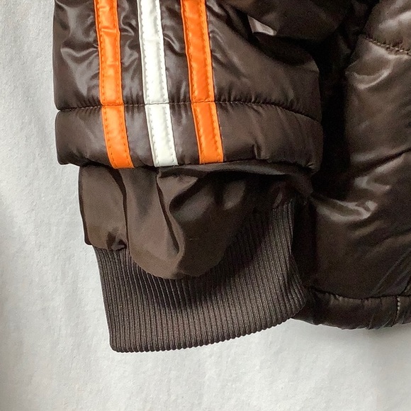 Adidas Original Sport Y2K Brown Quilted Puffer Jacket Men’s Size XL - Picture 11 of 16